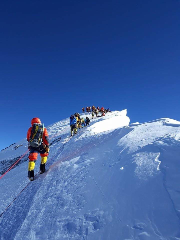 Everest near summit