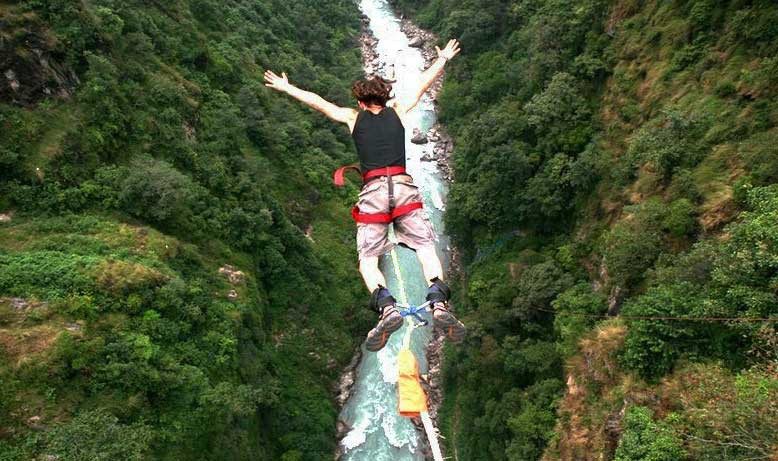 Bungee jumping in nepal 1