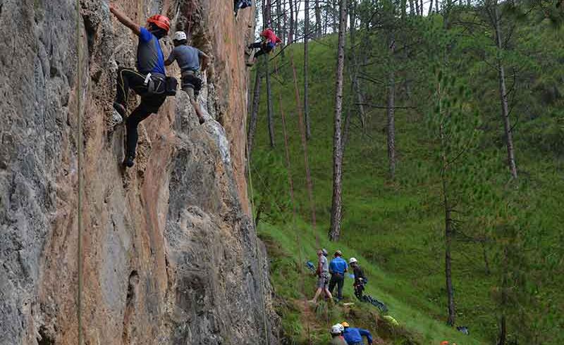 Rock climbing